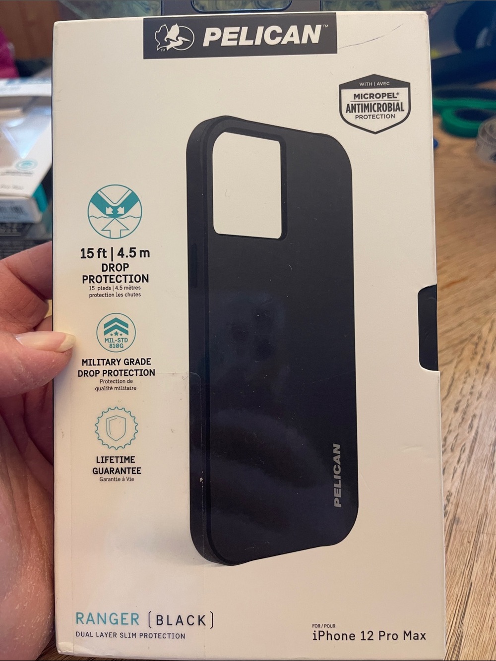 Pelican Ranger Black Protective Case for iPhone 12 Pro Max